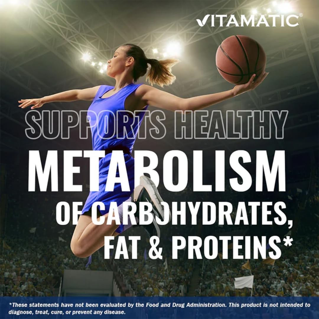 Vitamatic Cinnamon Supplement bottle with a measuring spoon