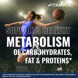 Vitamatic Cinnamon Supplement bottle with a measuring spoon