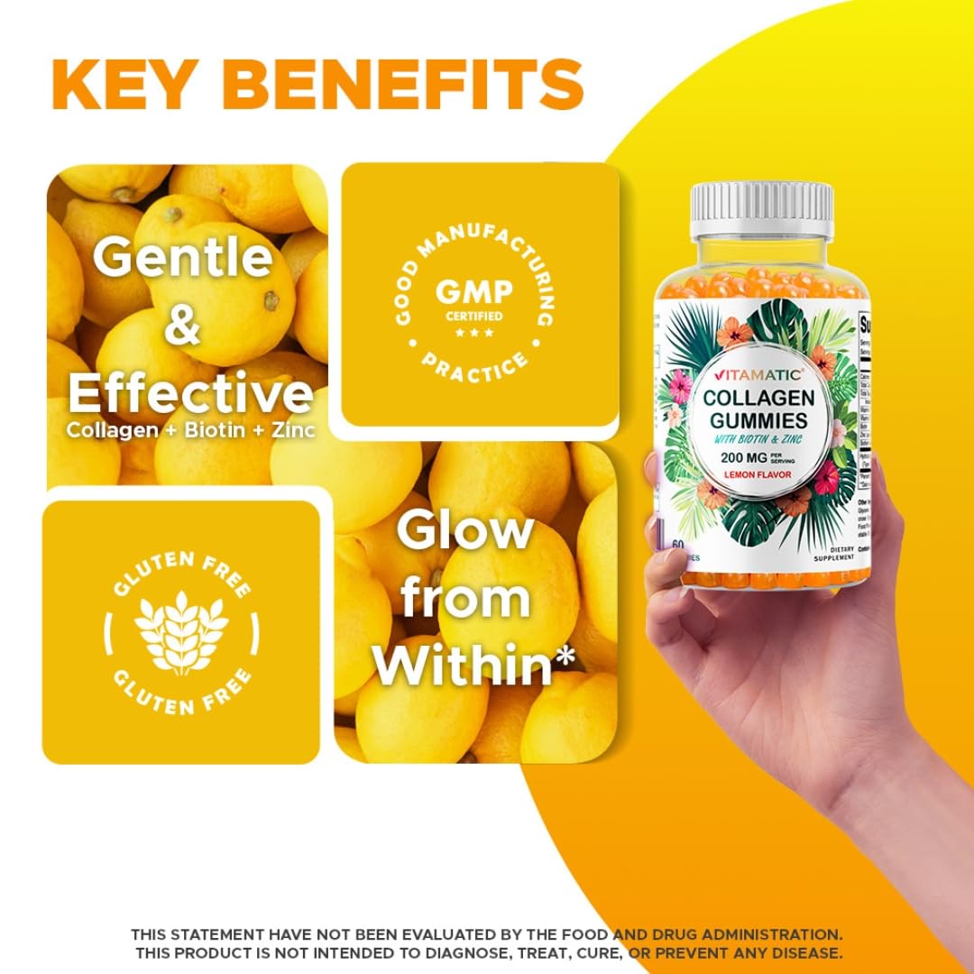 Vitamatic Collagen Gummies in a bowl
