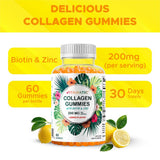 Vitamatic Collagen Gummies on a wooden table