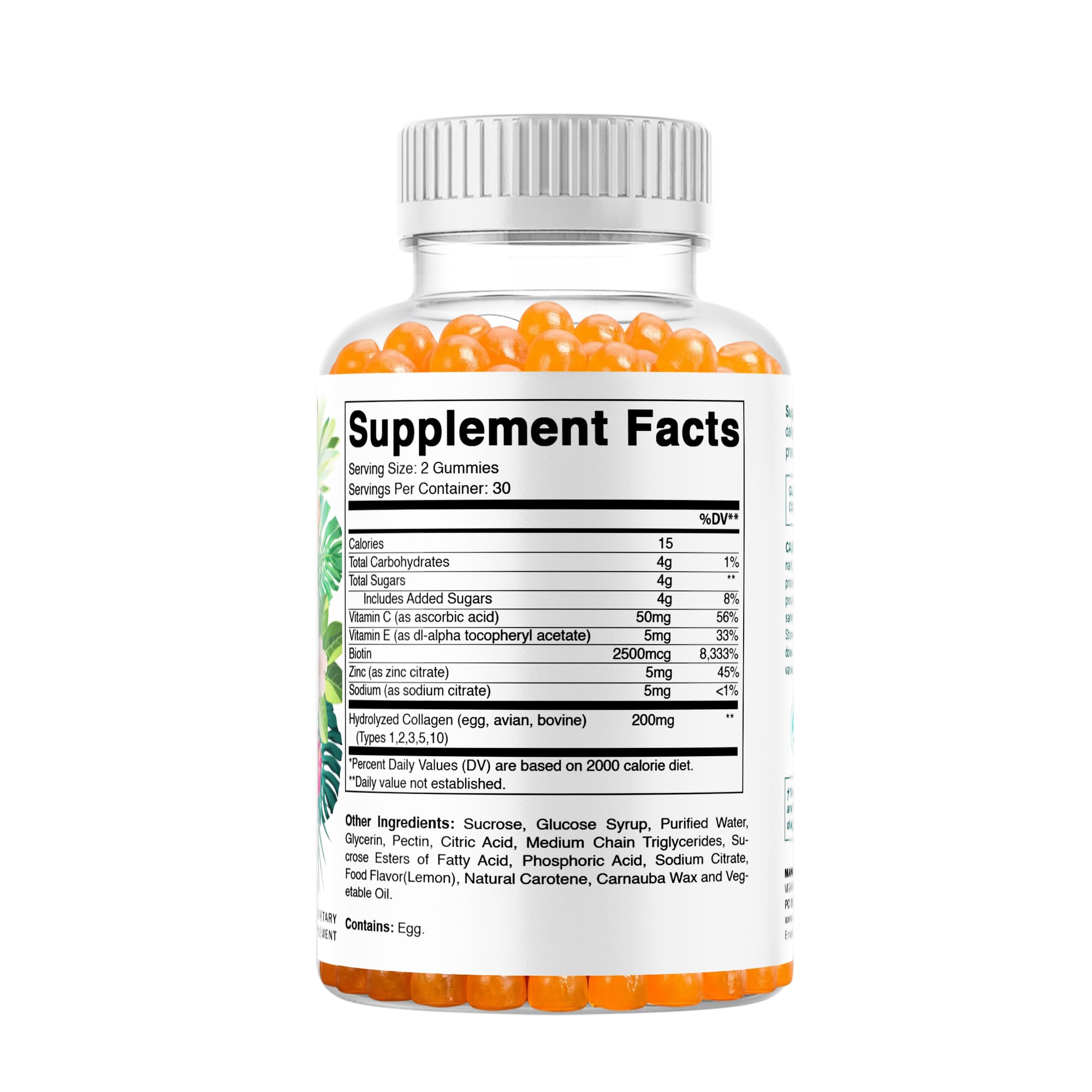 Vitamatic Collagen Gummies packaging side view