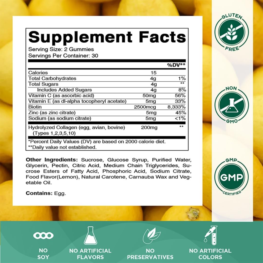 Vitamatic Collagen Gummies tropical flavour close-up