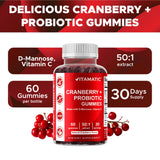 Vitamatic Cranberry Gummies ingredients list on packaging