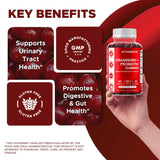 Vitamatic Cranberry Gummies side view of the bottle