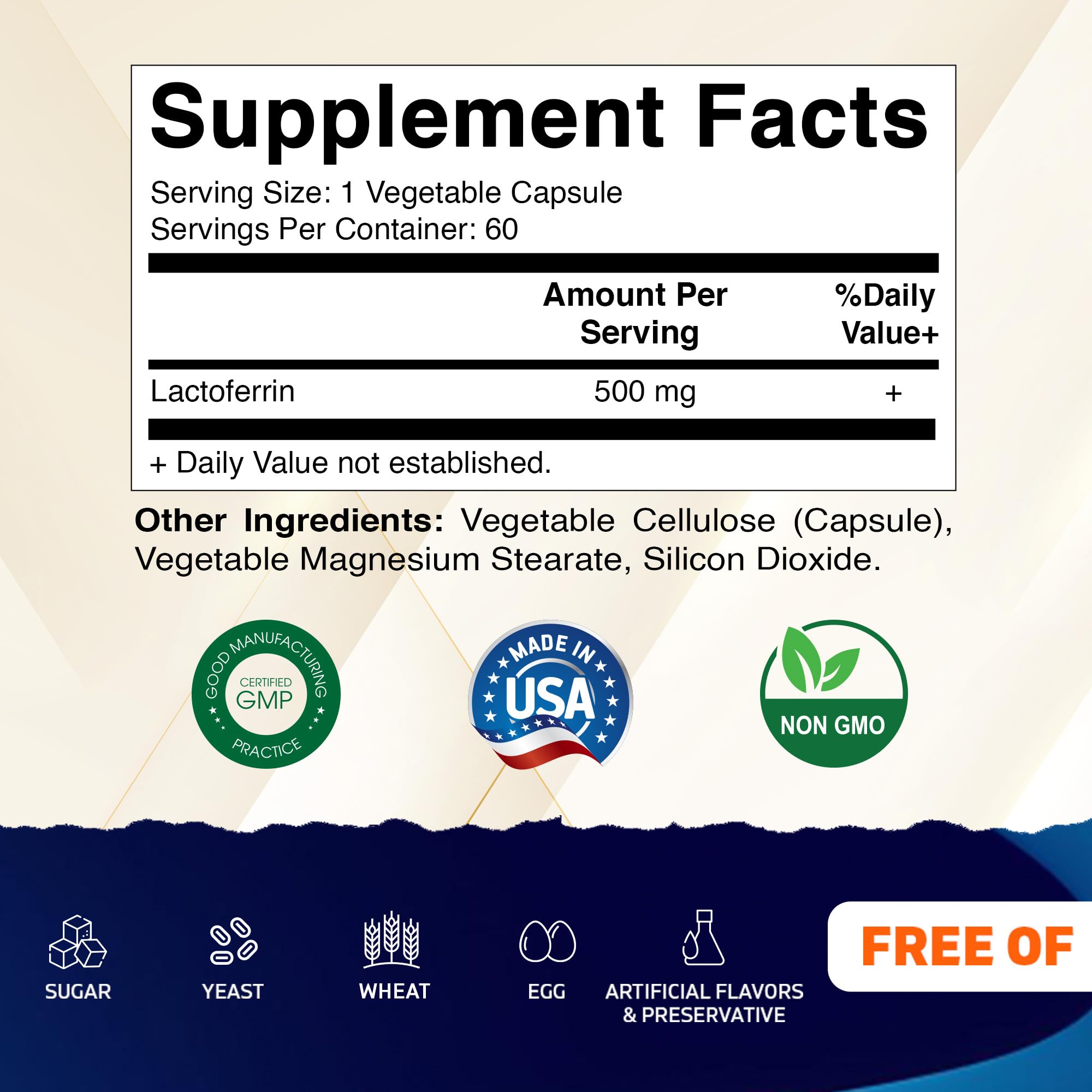 Vitamatic Daily daily wellness Support Capsules back view