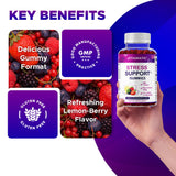 Vitamatic daily wellness Gummies bottle side view showing serving size