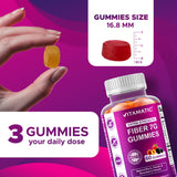 Vitamatic Dietary Fibre Gummies on a wooden table