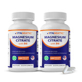 Vitamatic Extra Strength Magnesium Supplement 500mg capsules front view