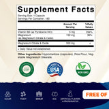 Vitamatic Extra Strength Magnesium Supplement 500mg capsules side view