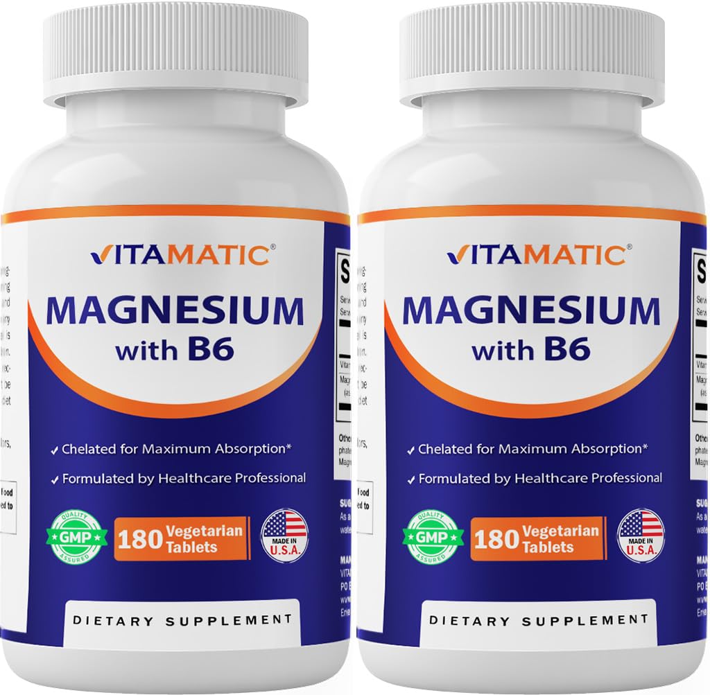 Vitamatic Extra Strength Magnesium Supplement 500mg front view