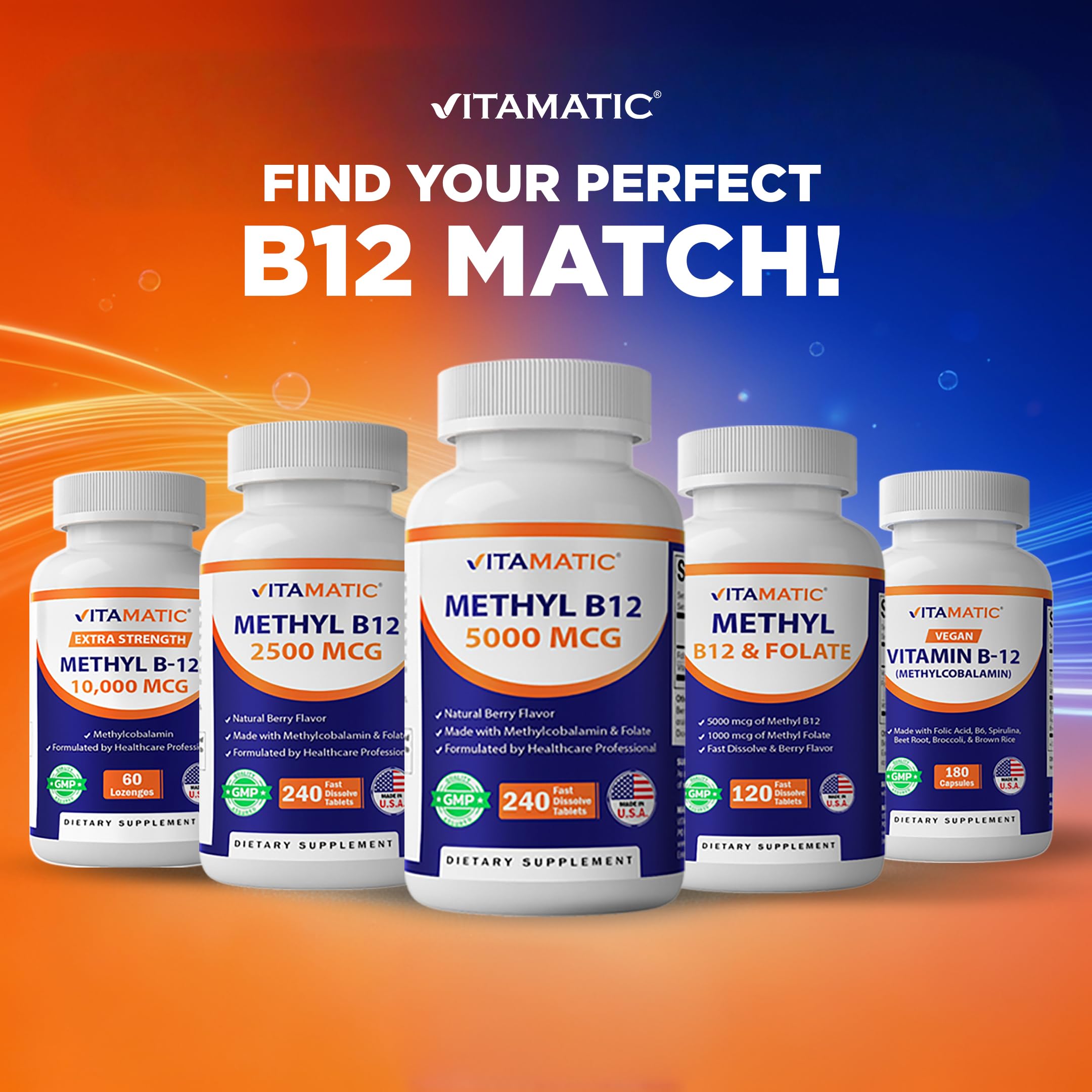 Vitamatic Fast Dissolve B12 Supplement lifestyle scene