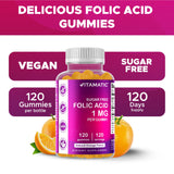 Vitamatic Folic Acid Gummies 1000 mcg lifestyle scene