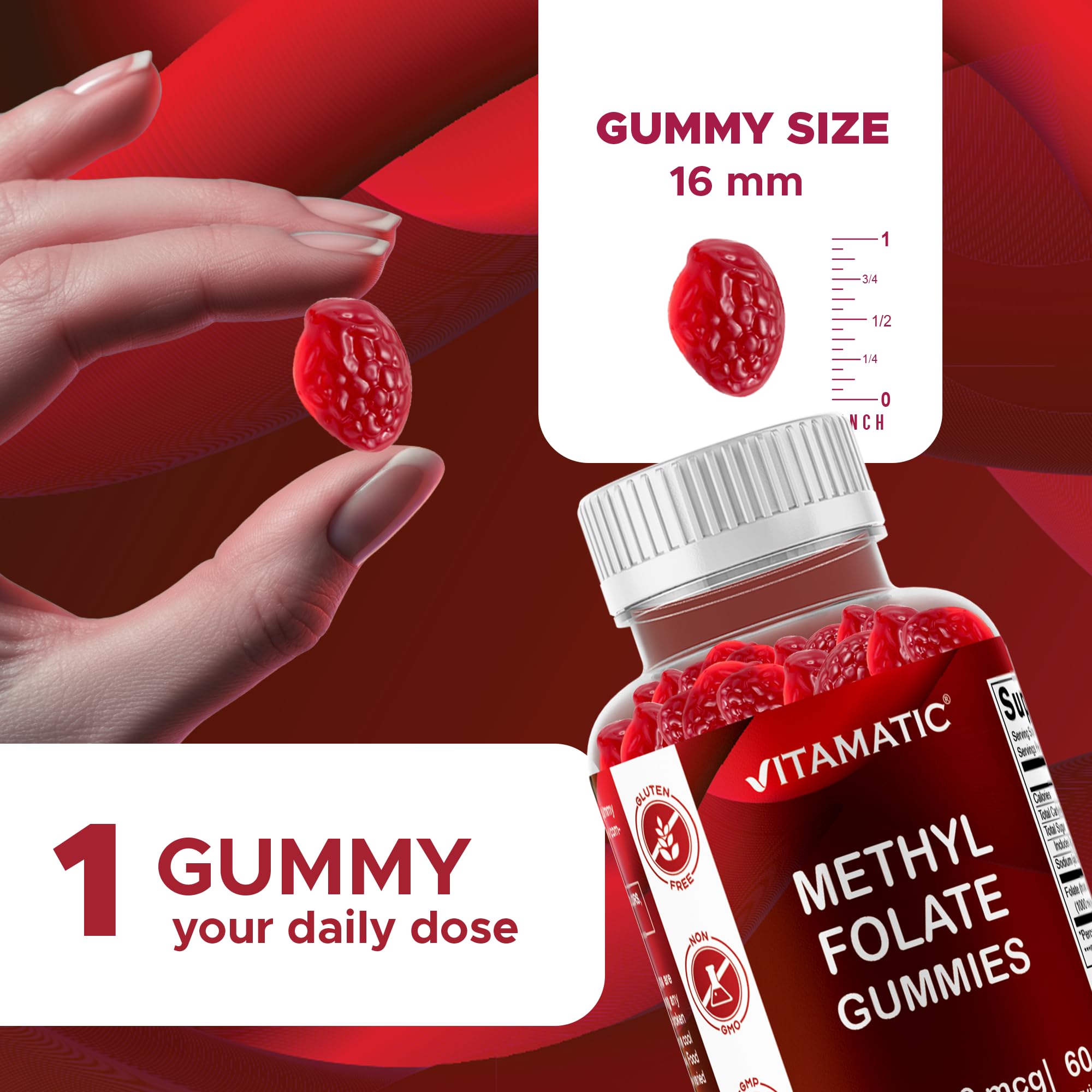 Vitamatic Folic Acid Gummies ingredients list