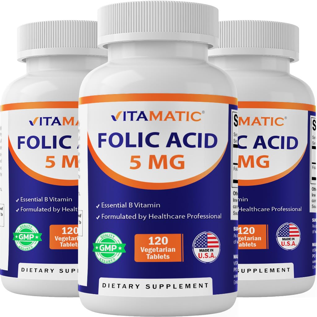 Vitamatic Folic Acid Supplement 181g front view