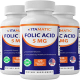 Vitamatic Folic Acid Supplement 181g front view