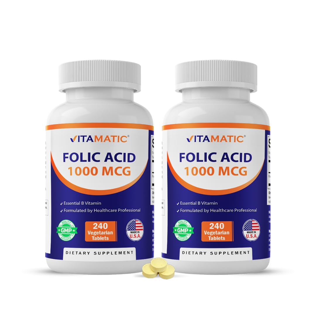 Vitamatic Folic Acid Supplement 212g front view