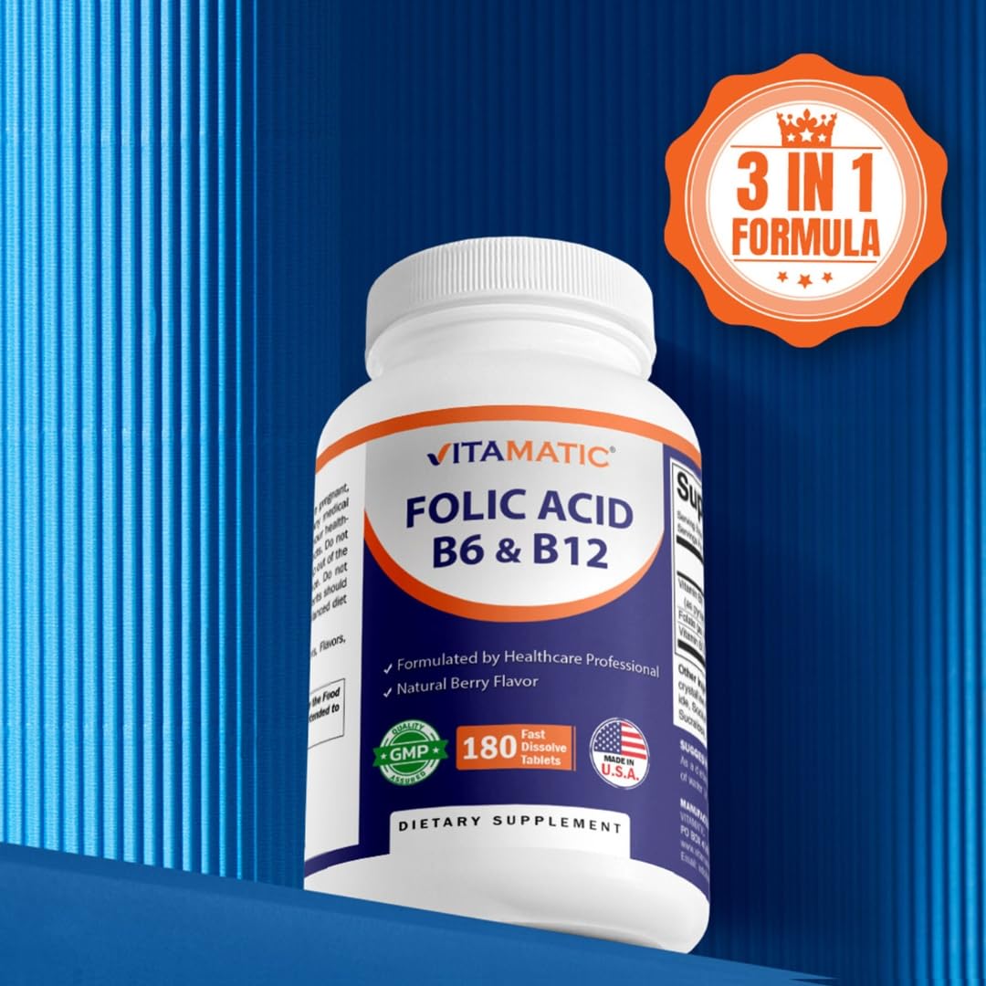Vitamatic Folic Acid Vitamin B Complex Supplement ingredients list