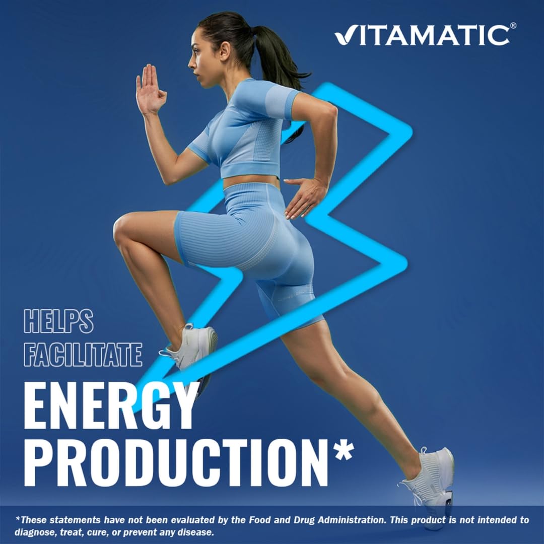 Vitamatic Folic Acid Vitamin B Complex Supplement packaging
