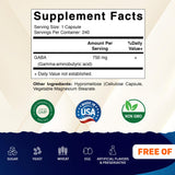 Vitamatic GABA Capsules side view showing capsule size
