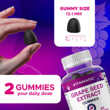 Vitamatic Grape Seed Extract Gummies on a wooden table