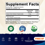 Vitamatic Hyaluronic Acid Supplement side view with label