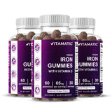 Vitamatic Iron Gummies front view with packaging