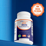 Vitamatic Iron Supplement 28mg close-up of capsules