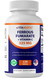 Vitamatic Iron Supplement 325 mg tablet front view