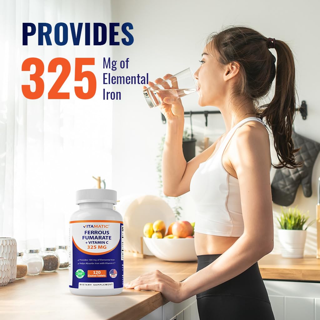 Vitamatic Iron Supplement bottle with tablets