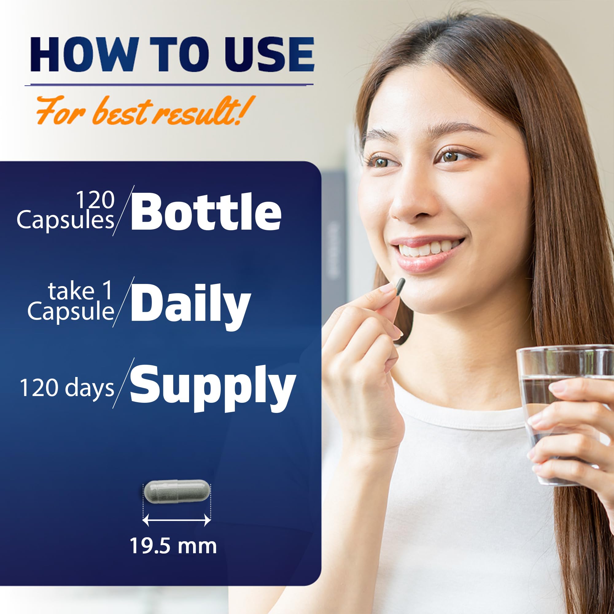 Vitamatic Iron Supplement capsules in a hand