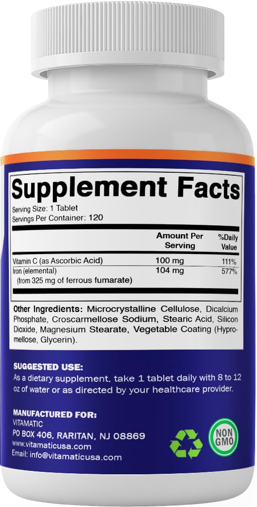 Vitamatic Iron Supplement with a measuring spoon