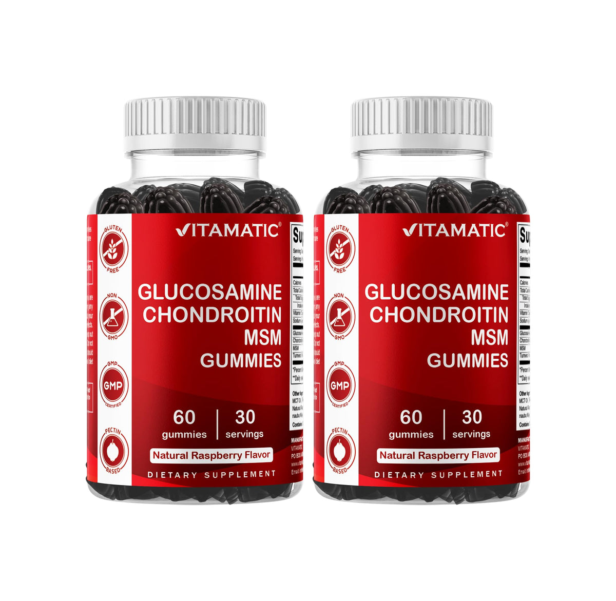 Vitamatic Joint Health Gummies front view with packaging