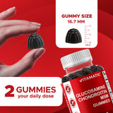 Vitamatic Joint Health Gummies side view showing ingredients