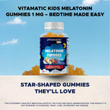 Vitamatic Kids Melatonin Gummies 1mg close-up of gummies