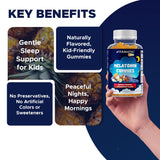 Vitamatic Kids Melatonin Gummies 1mg displayed with other supplements
