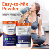 Vitamatic L-Serine Powder on a kitchen counter