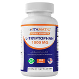 Vitamatic L-Tryptophan 1000 mg 120 tablets front view