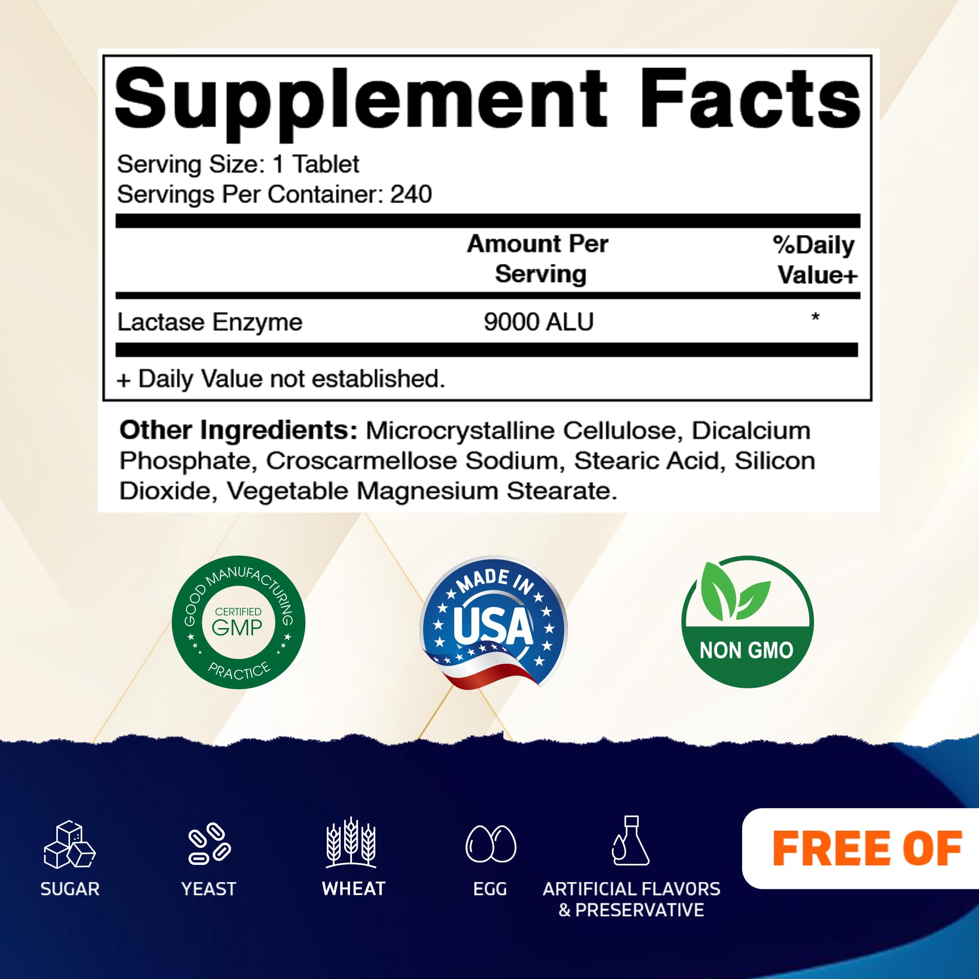 Vitamatic Lactose Intolerance Relief Caplets packaging