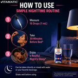 Vitamatic Liquid Melatonin 20 mg dropper with liquid
