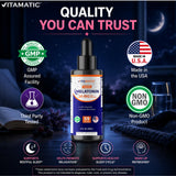 Vitamatic Liquid Melatonin 20 mg packaging details