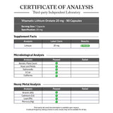 Vitamatic Lithium Orotate Supplement capsules close-up