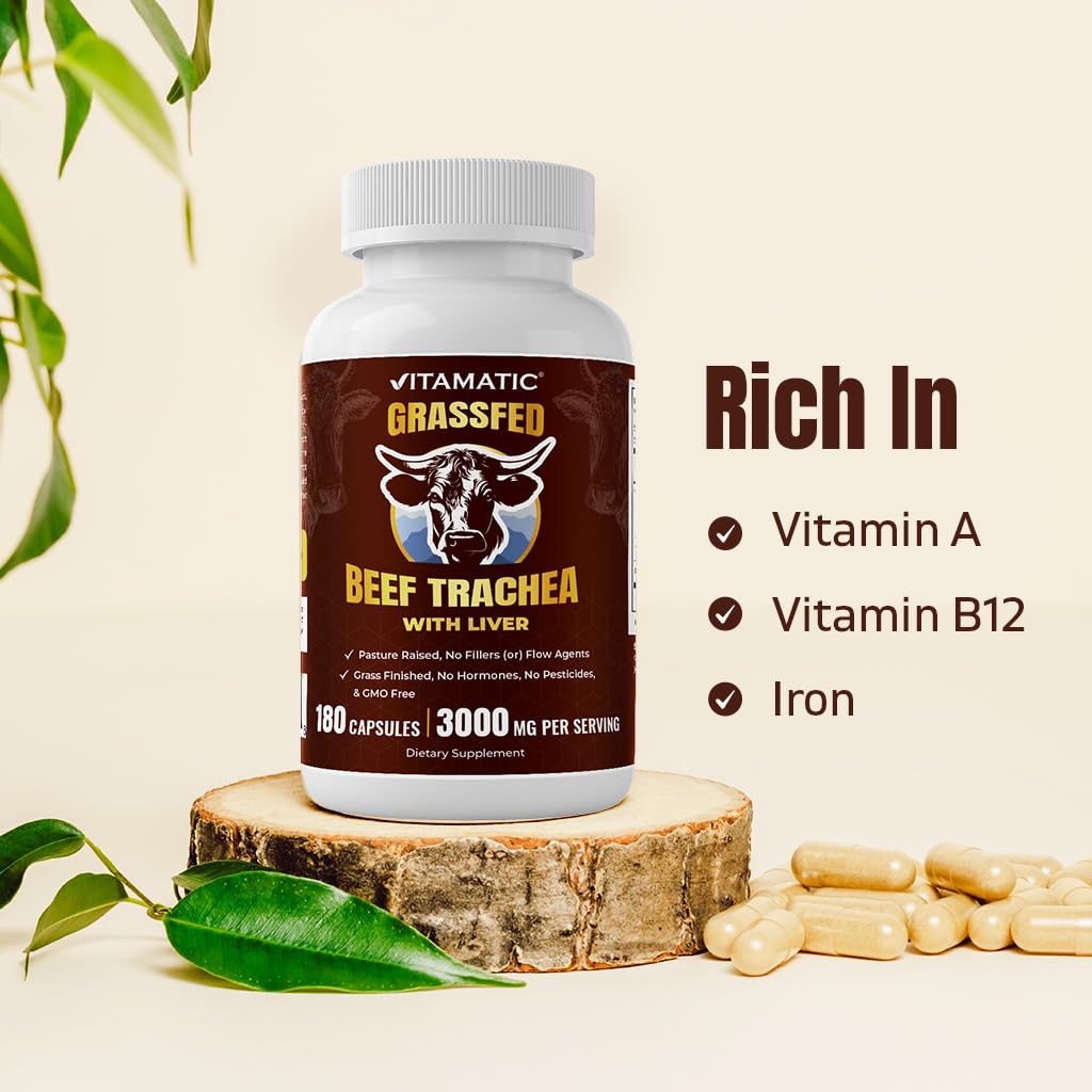 Vitamatic Liver Extract 180 Capsules close-up of capsules