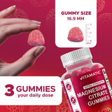 Vitamatic Magnesium Gummies 255mg close-up of gummies