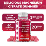 Vitamatic Magnesium Gummies 255mg in a bowl