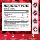 Vitamatic Magnesium Gummies 255mg side view with natural raspberry flavour