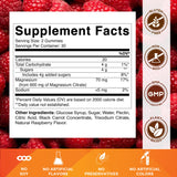 Vitamatic Magnesium Gummies showing raspberry flavour