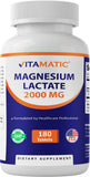 Vitamatic Magnesium Lactate 2000mg tablets front view
