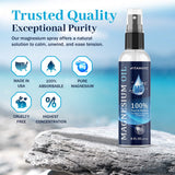 Vitamatic Magnesium Oil Spray in use on skin