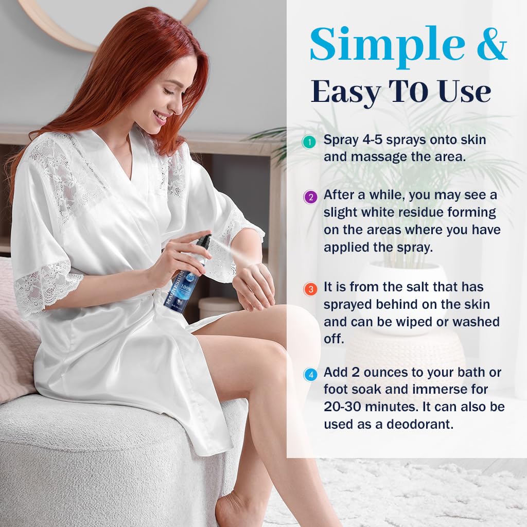 Vitamatic Magnesium Oil Spray lifestyle scene on a table