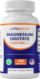 Vitamatic Magnesium Orotate Capsules front view with label